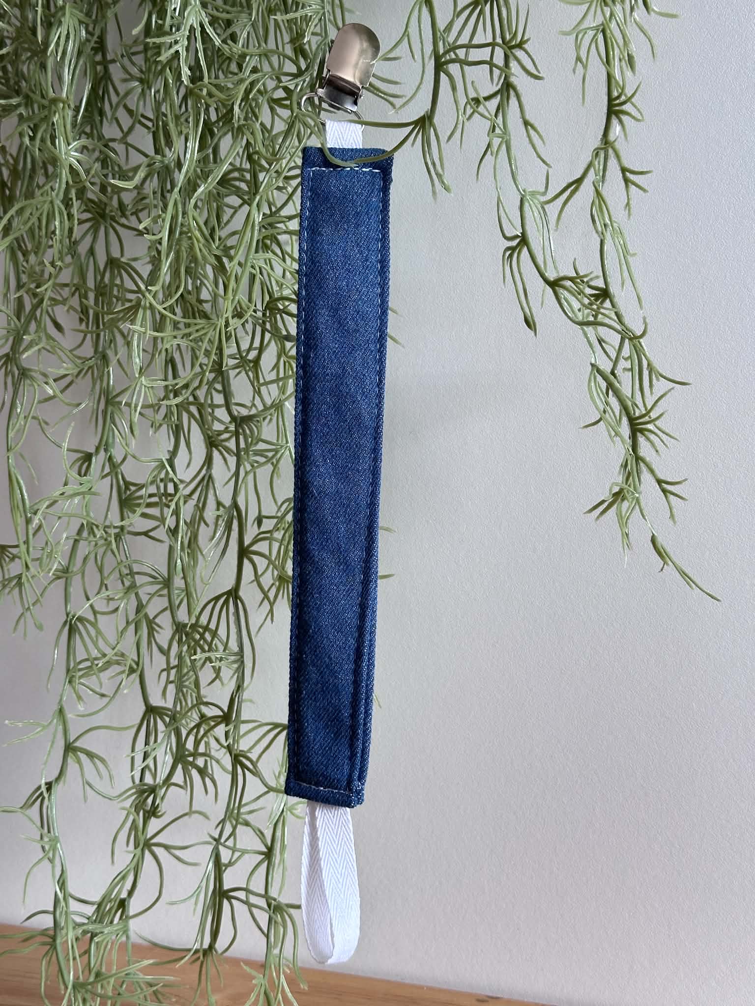 Pacifier Clip - Denim